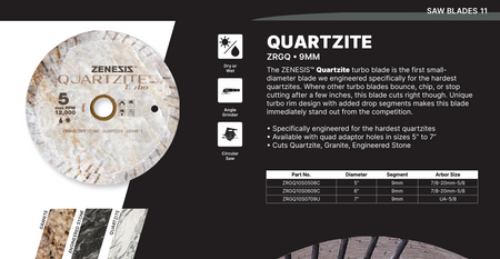 ZENESIS™ Small Quartzite Turbo Blade 1
