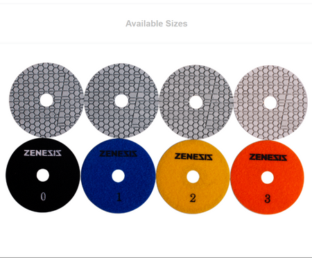 Zenesis-Blue - 3 Step Polishing Pad 4" Zenesis 2