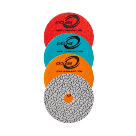 Diamax-4" Cyclone ES White Resin 3-Step Pad #3 `