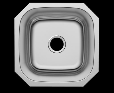 Liberty- Tampa 18 Gauge Single Bowl Undermount Bar Sink, 18x18x9