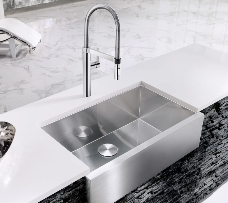 Blanco 513439 Precision R0 16 Apron Super Single Stainless Steel Kitchen Sink