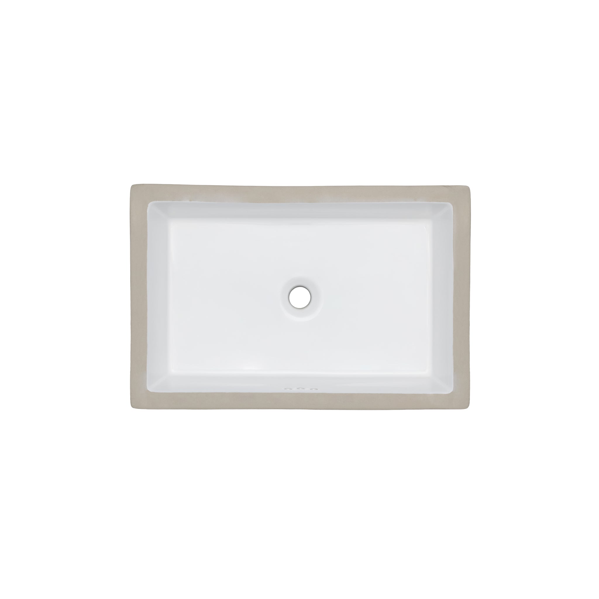 Oasis- Tideway Large UM Rectangular Vitreous China Sink 24x15.5x6.5 OD 21.5x13 ID 1
