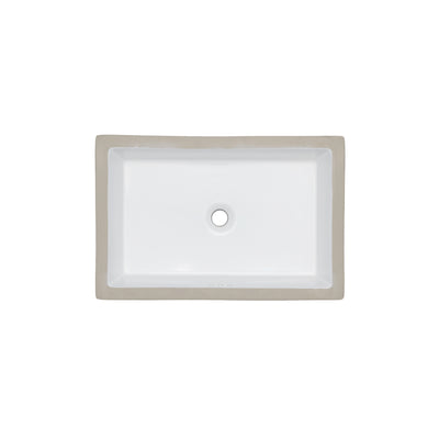 Oasis- Tideway Large UM Rectangular Vitreous China Sink 24x15.5x6.5 OD 21.5x13 ID 1