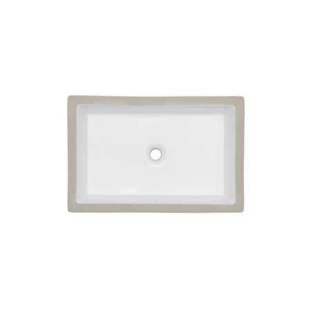 Oasis- Tideway Large UM Rectangular Vitreous China Sink 24x15.5x6.5 OD 21.5x13 ID 1