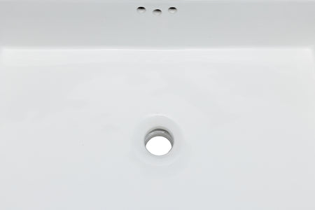 Oasis- Tideway Large UM Rectangular Vitreous China Sink 24x15.5x6.5 OD 21.5x13 ID 3