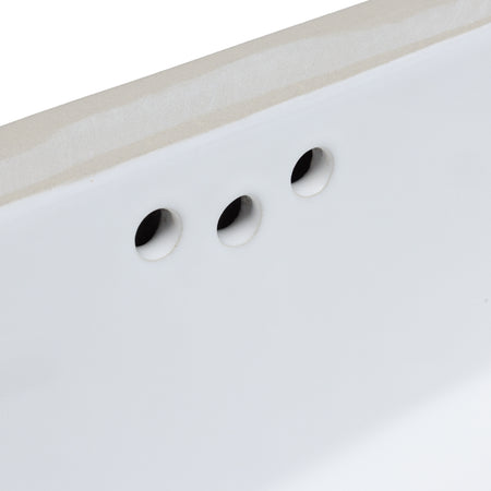 Oasis- Tideway Large UM Rectangular Vitreous China Sink 24x15.5x6.5 OD 21.5x13 ID 5