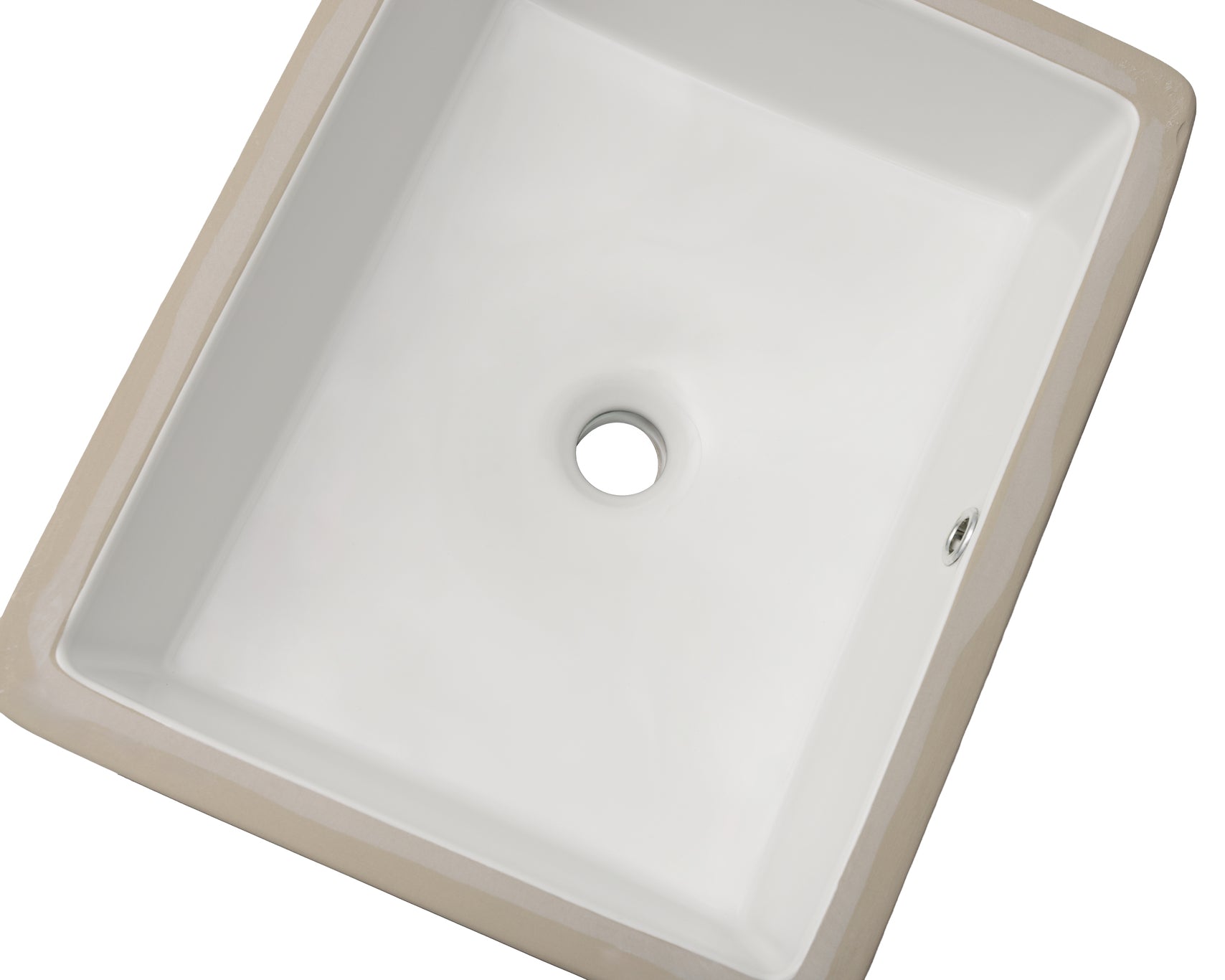 Oasis- Tideway Medium WH Medium UM Rectangular Vitreous China Sink 19.75x15.5x6.5 OD 17x13ID 2