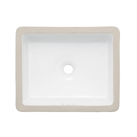 Oasis- Tideway Small Retro Rectangular Vitreous China Bowl 17.5 x 14.5 (ID) 1