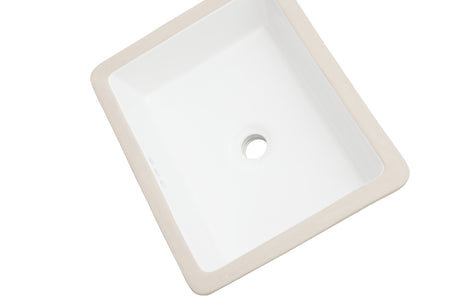 Oasis- Tideway Small Retro Rectangular Vitreous China Bowl 17.5 x 14.5 (ID) 2