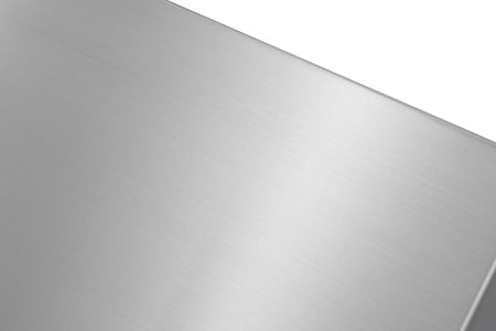 Master Chef- Toulouse Stainless Steel Apron Front Double Bowl 33x21x10 15 G SQUARE NON RADIAL CORNERS 5