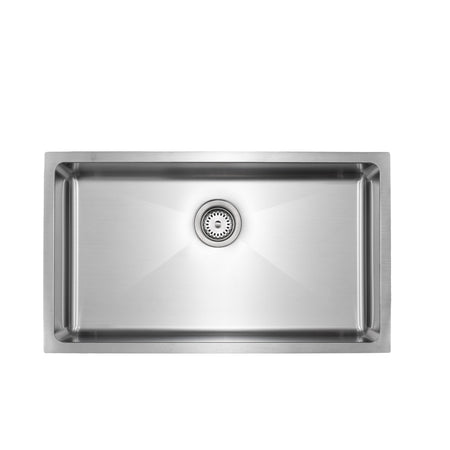 Master Chef- Troyes ADA  16 Gauge ADA Single Bowl Stainless Kitchen Sink, Radial Corners, 31x18x6 1