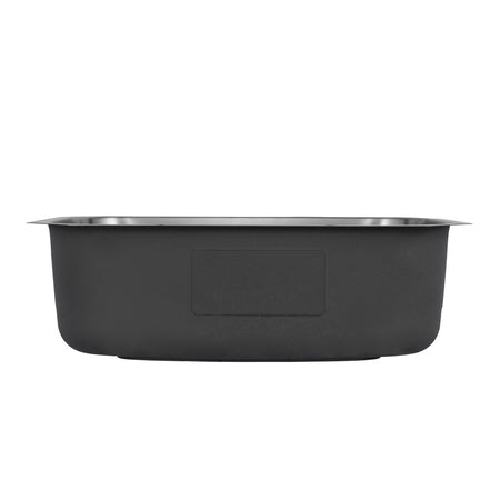 Liberty-Tulsa 27 18 Gauge Single Bowl Undermount Kitchen Sink, Radial Corners, 27x18x9 6