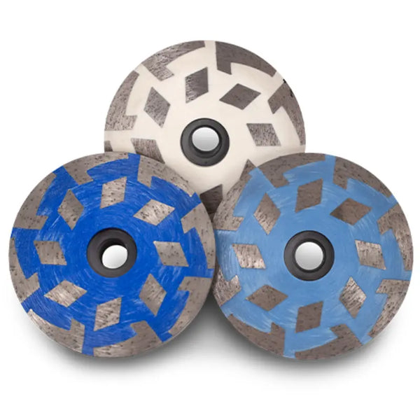 Zenesis-4" Resin Cup Wheel, Medium  80/100 Grit Zenesis