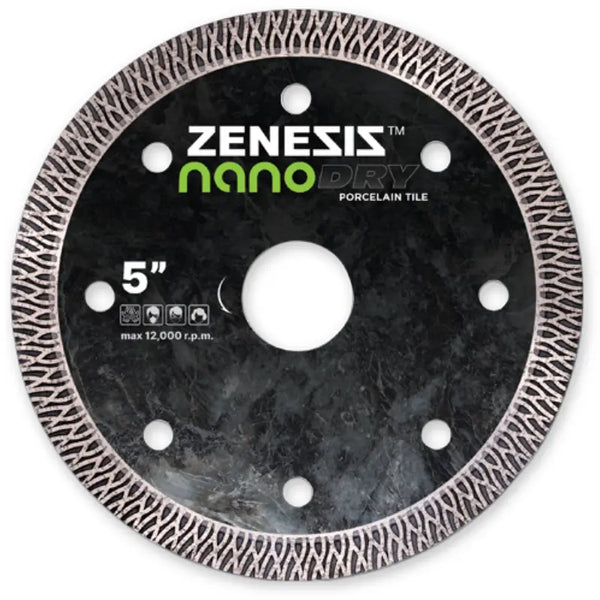 Zenesis™ Nano Dry Porcelain Blade – 4" to 14" Ultra-Thin, Hyper-Fast Diamond Blade Zenesis