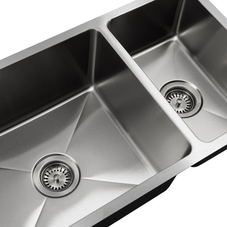 Master Chef-Vannes 16 Gauge 6040 Reversible Stainless Kitchen Sink, Radial Corners, 31x18x9/7 3