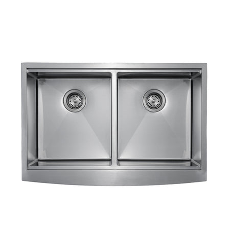 Master Chef-Venice Retro 36 5050 Curved 6" RETRO Apron Workstation Sink, 36x22x10 1