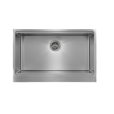 Master Chef-Verona Curved Retro 36 Single Bowl Curved 6" RETRO Apron Workstation Sink, 36x22x10 3