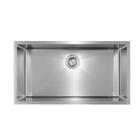 Master Chef - Versailles 32  UM Large Single Bowl Culinary Sink 32x19x10 (15 G) SQUARE 90 DEGREE CORNERS 1