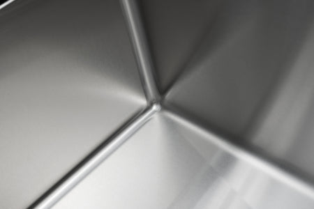 Master Chef - Versailles 32  UM Large Single Bowl Culinary Sink 32x19x10 (15 G) SQUARE 90 DEGREE CORNERS 2