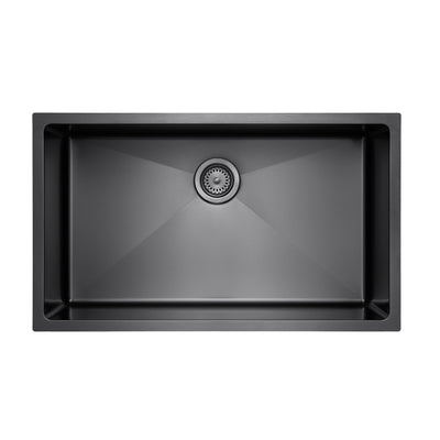 Master Chef- Versailles 32 Radial in GunMetal Black-Culinary Style Stainless Steel Radial Kitchen Sink 1