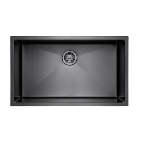 Master Chef- Versailles 32 Radial in GunMetal Black-Culinary Style Stainless Steel Radial Kitchen Sink 1
