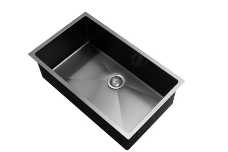 Master Chef- Versailles 32 Radial in GunMetal Black-Culinary Style Stainless Steel Radial Kitchen Sink 2