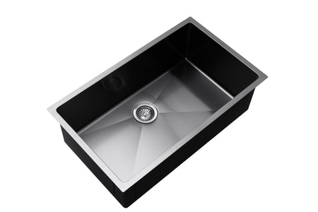 Master Chef- Versailles 32 Radial in GunMetal Black-Culinary Style Stainless Steel Radial Kitchen Sink 3