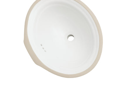 Oasis- Watercourse WH Decorative UM Vitreous China Sink 20x16.25x8 OD 18.25x14.25 ID 2
