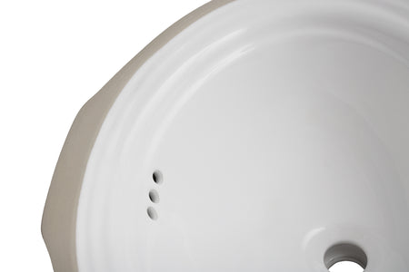 Oasis- Watercourse WH Decorative UM Vitreous China Sink 20x16.25x8 OD 18.25x14.25 ID 4