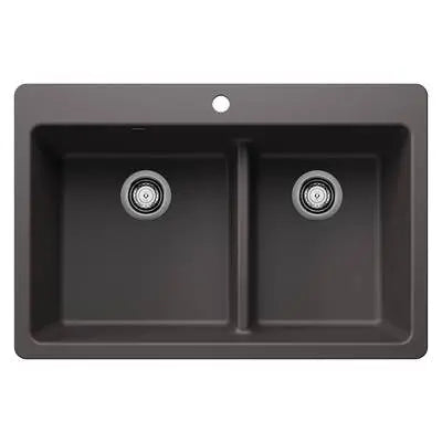 Blanco-White-Liven 1-3/4 Low Divide Dual Mount Blanco 4