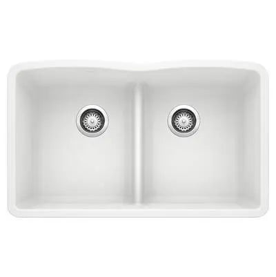 Blanco-White-Diamond Equal Double Low Divide Blanco 1