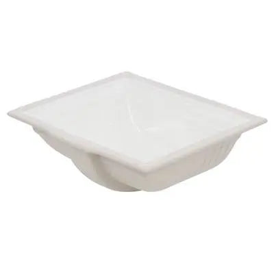 Oasis- Cove WH Rectangular White Bathroom UM Sink w/Decorative Design in the Top Rim. Oasis