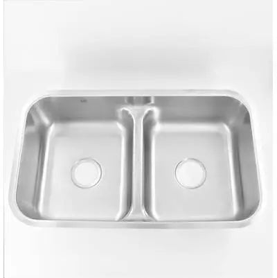 Presidential- Adams Half Divide Premium 18 G Stainless Steel 32.5' L x 18' W O.D. 30.5' L x 16' W I.D. 8' Deep 4.5' Half Divider