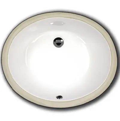 Oasis-White-Porcelain lav Basin 17x14x7.5 (OD) UM Oasis