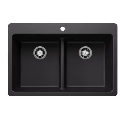 Blanco-White-Liven Equal Double Low Divide Dual Mount Blanco 2