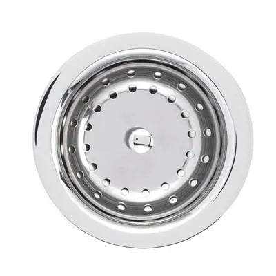 Blanco-Chrome-Deluxe Steel Strainer 3-1/2" Blanco