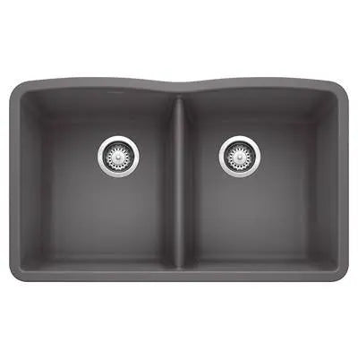 Blanco-White-Diamond Equal Double Dual Mount Blanco 5