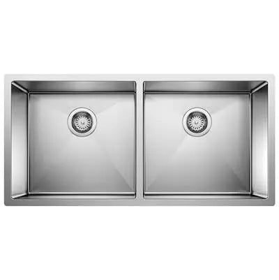Blanco-Precision 16" R10 Large Equal Double Bowl Blanco