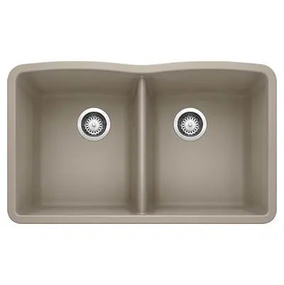 Blanco-White-Diamond Equal Double Dual Mount Blanco 4