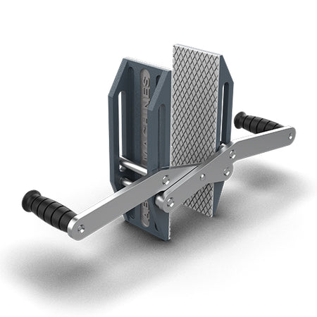 Abaco double handed giant carry clamps, ADHGC100, showcasing sturdy metal construction and large gripping jaws for heavy-duty lifting.