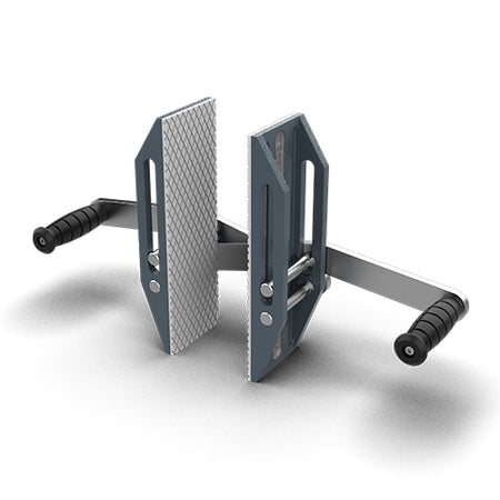 Abaco double-handed giant carry clamps, ADHGC100, showcasing sturdy metal construction and large handles for heavy-duty lifting.
