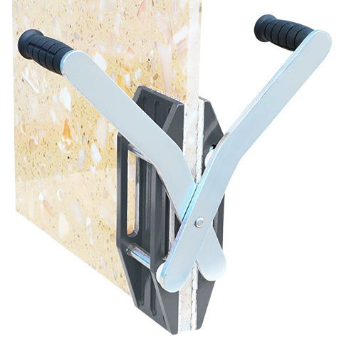 Abaco giant double-handed carry clamps showing heavy-duty steel construction and ergonomic handles for secure grip.