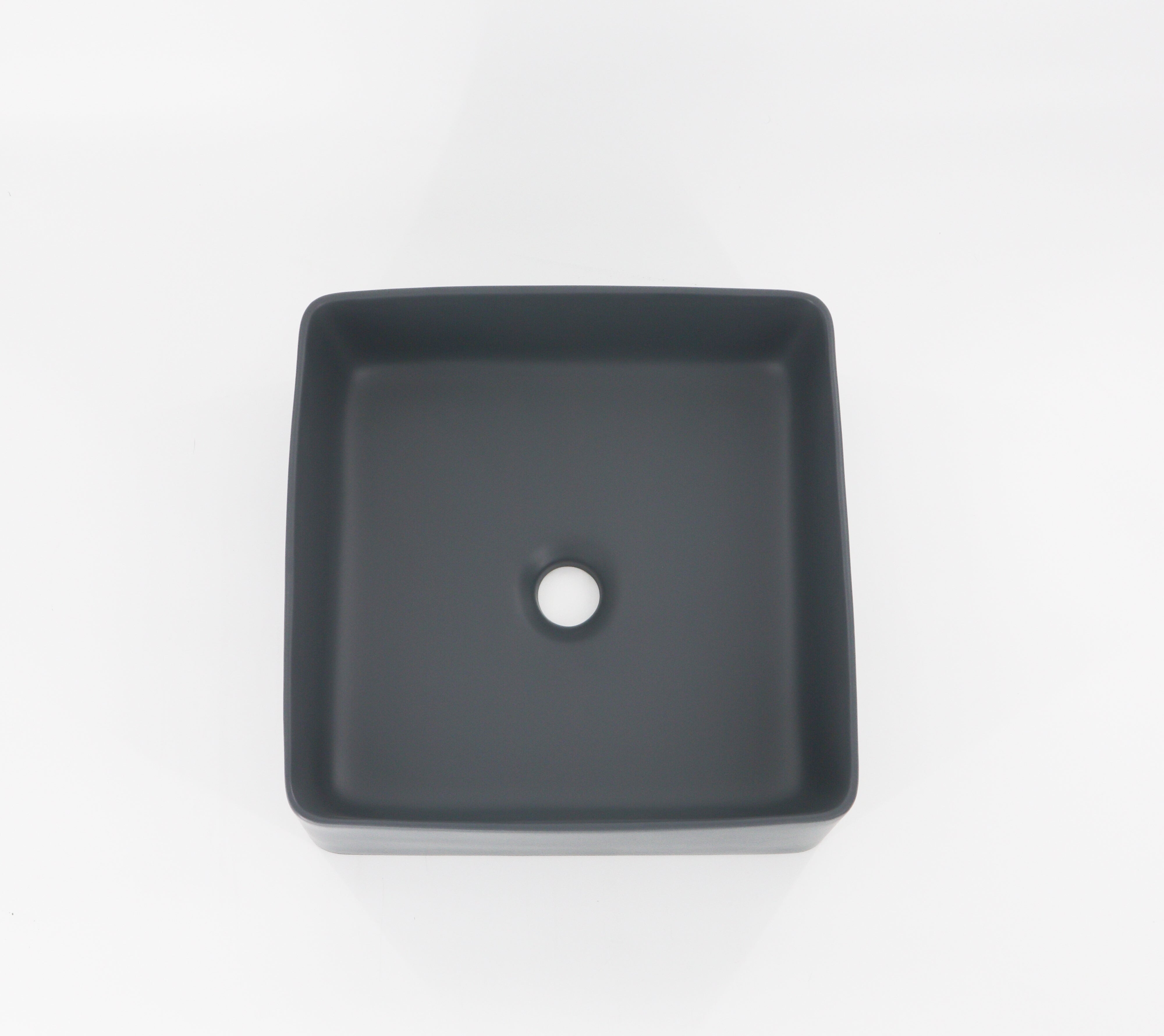 Lusso-White | 14.5in  x 14.5in x 3 3/4in  | Square Vessel 2