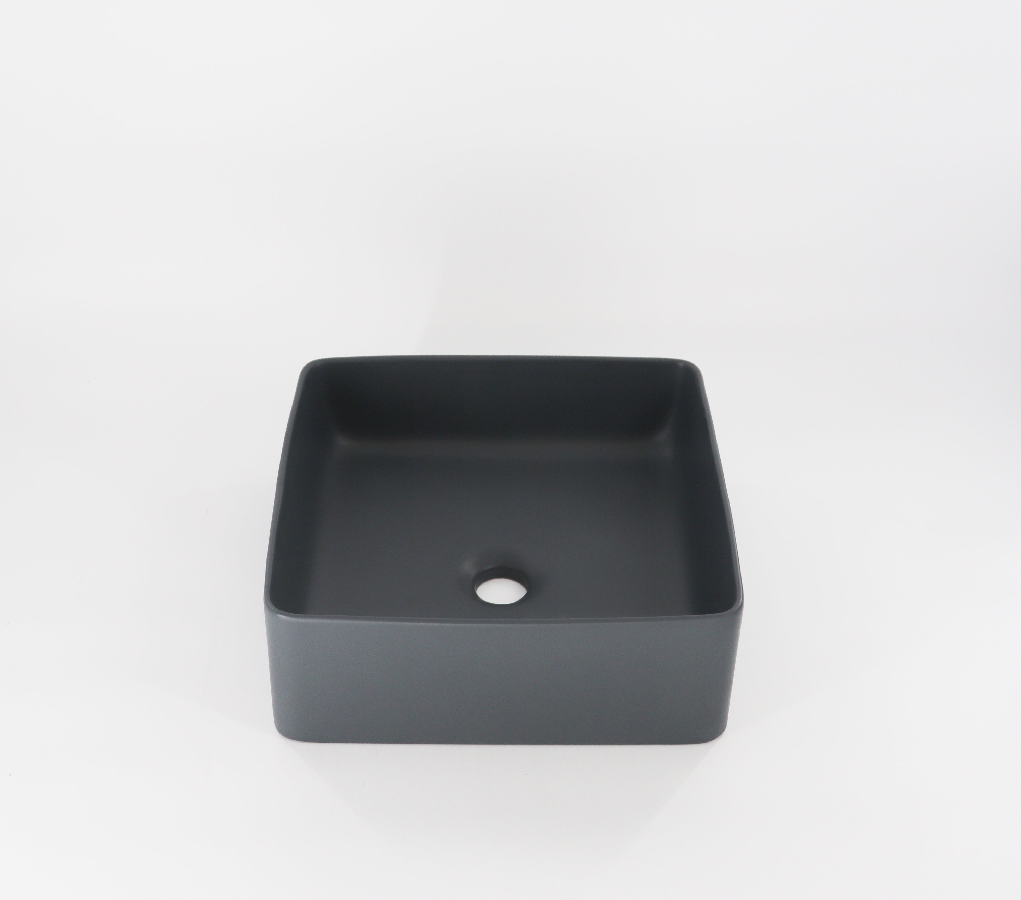 Lusso-White | 14.5in  x 14.5in x 3 3/4in  | Square Vessel 3