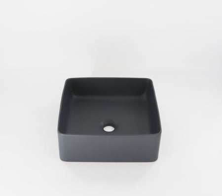 Lusso-White | 14.5in  x 14.5in x 3 3/4in  | Square Vessel 3