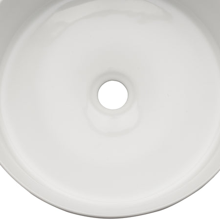 Adelaide Lusso White 15 3/4" x 15 3/4" x 3 1/2" Round Vessel Sink(K466)(664AWH) 4