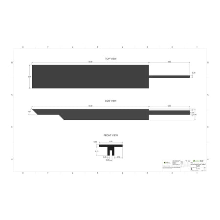 Floating Flat Shelf - Sleek (2 Pack) 3