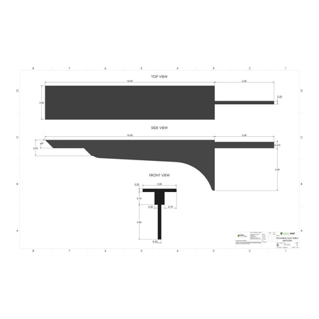 Floating Flat Shelf - Swoosh (2 Pack) 3