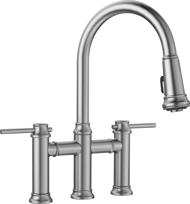Blanco Empressa Pull-Down Bridge Kitchen Faucet 3