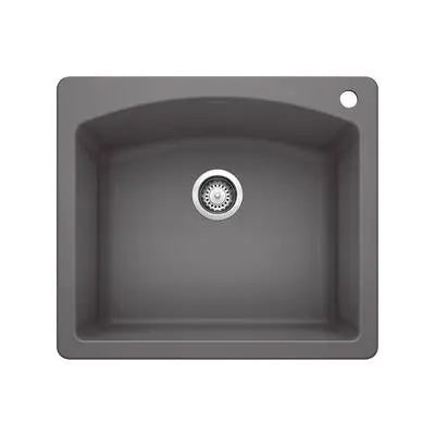 Blanco-Cinder-Diamond Single Bowl Dual Mount Blanco